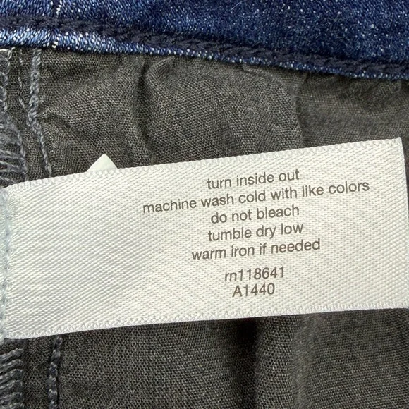 Lane Bryant Deep Blue Mid Rise Straight Denim Jeans - Picture 7 of 11